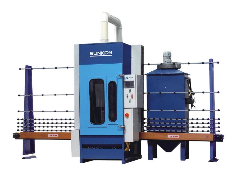 glass sandblasting machine